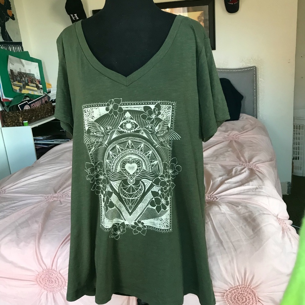 Torrid Forrest Green Graphic Tee